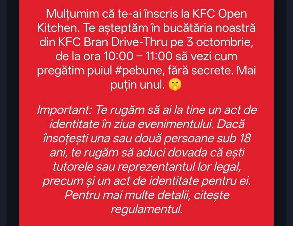Don't fry! It's KFC Open Kitchen time! kfc bran