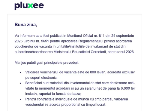 Pluxee informează image