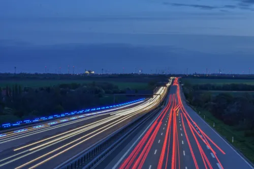timelapse photography of raod